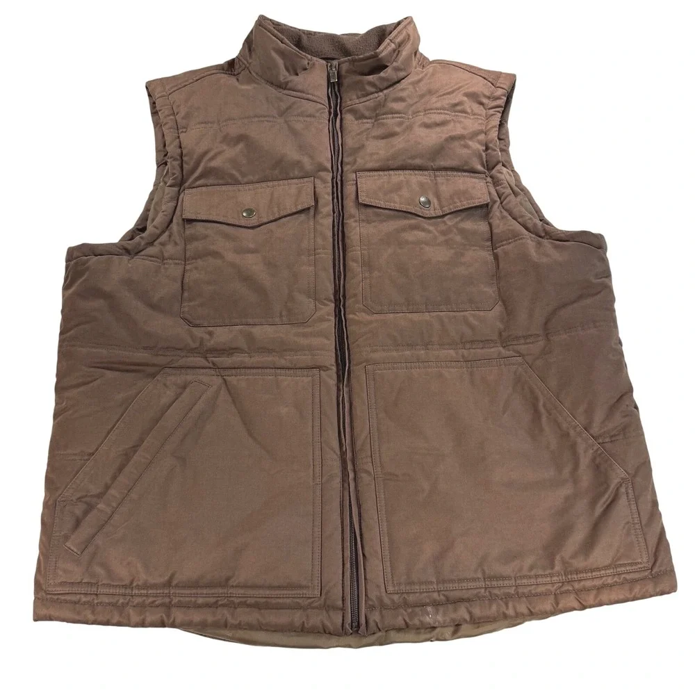 Ariat Grizzly 2.0 Canvas Vest Mens XL Brown Workwear Insulated Concealed Carry - Picture 1 of 14
